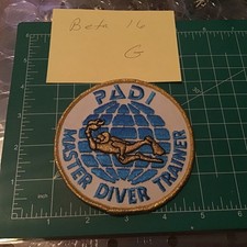 RARE PADI UNDERWATER INSTRUCTOR PATCH - SCUBA DIVE Gold Rim
