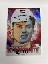 25-26 Upper Deck Series 1 Portraits Red Parallel Connor Bedard 182/199