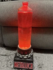 2002 METALLICA LAVA LAMP Glitter Lamp MISSING/NO TOP PIECE