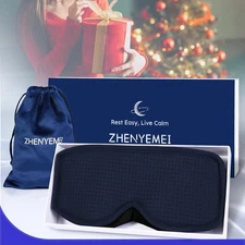 High Quality 3D Sleep Eye Mask Pillow Soft Blackout Blindfold Airplane Travel Ki