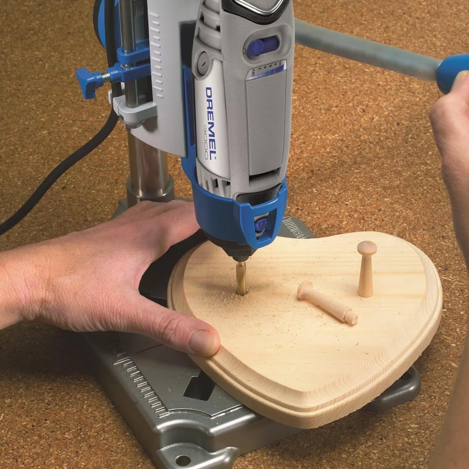 Support perceuse multifonction Dremel 220 inclinable pour établi - 4