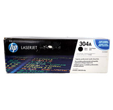 HP 304A Black Toner Cartridge CC530A Genuine LaserJet - New, Inner Bag Sealed