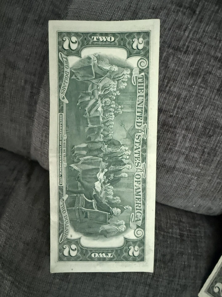 1976 $2 Dollar Bill # With Double Digits, VERY RARE, U.S.A. Currency - Image 2 of 2