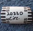 ROLL OF 2023 D KENNEDY HALF-DOLLAR COINS! RARE, POST CIRCULATION, DISCONTINUED!