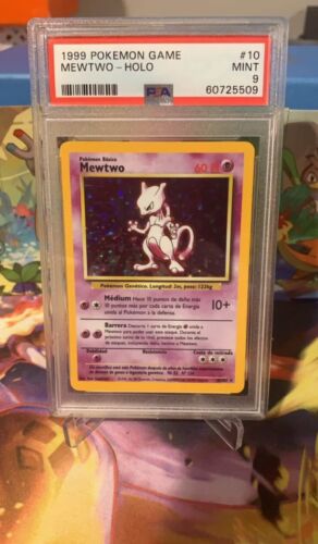 Mewtwo 10/102 Base Set SPANISH - MINT 9