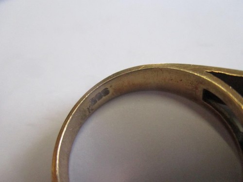 Ring, 9ct gold, cultured pearl, 1960s, vintage - Picture 8 of 8