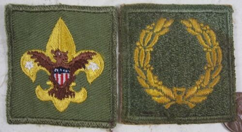 2 Vintage BSA Patches 1960&#039;s Green Rank