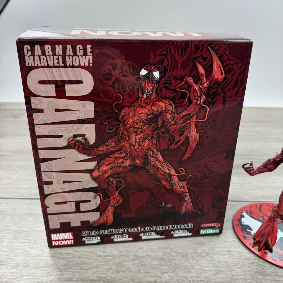 Figura Kit Modelo Prepintado PVC Carnage Spider-Man ARTFX+ 1/10 Foto 4 de 4