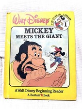 Mickey Meets The Giant  1986 Walt Disney Fun-To-Read Library Beginning Vol. 1