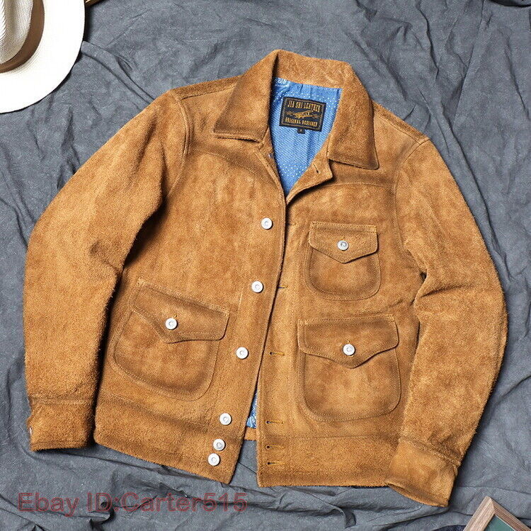 ジャケット・アウター 60,s western jacket American Sportsman Vintage 60's Berman Buckskin leather marlboro man western