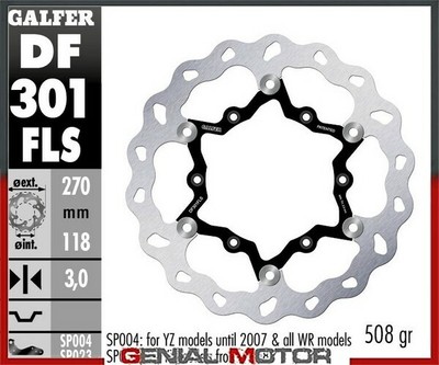 Galfer Bremsscheiben Vorder WAVE FLOAT OVERSIZE 270x3mm RIEJU MARATHON 250 2009