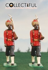 LEAD SOLDIERS X2 - MARCHING INDIAN INFANTRY DELHI DURBAR  BRITAINS SIZE  261