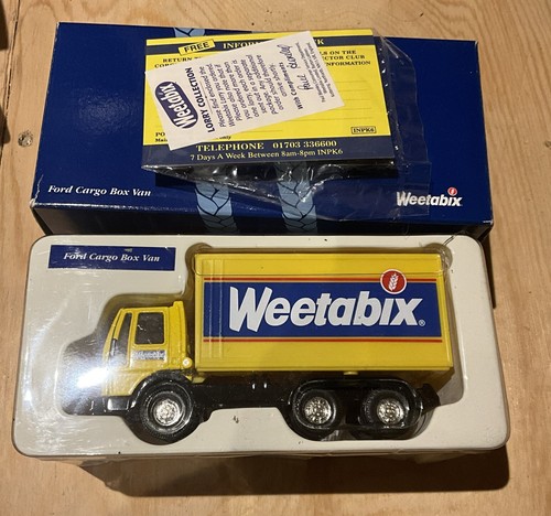 Corgi Weetabix Ford Cargo Kastenwagen Modell Lkw Die Cast Boxed Vintage 1999
