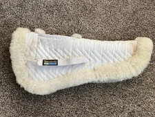 Medium Fleeceworks Therawool Traditional Wither Relief Half Pad English Dressage