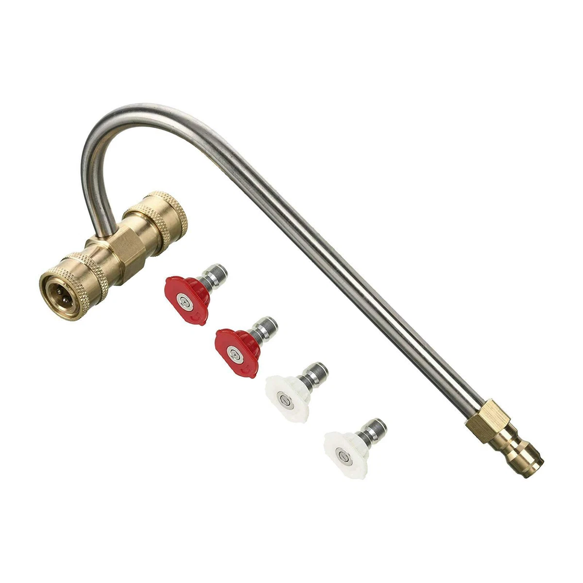 Tool Curved Pressure Washer Gutter Cleaning Attachment Garden Hose