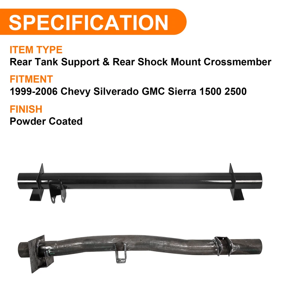 Rear Tank Support + Rear Shock Mount Crossmember For 99-06 Chevy Silverado/GMC - Image 3 of 4