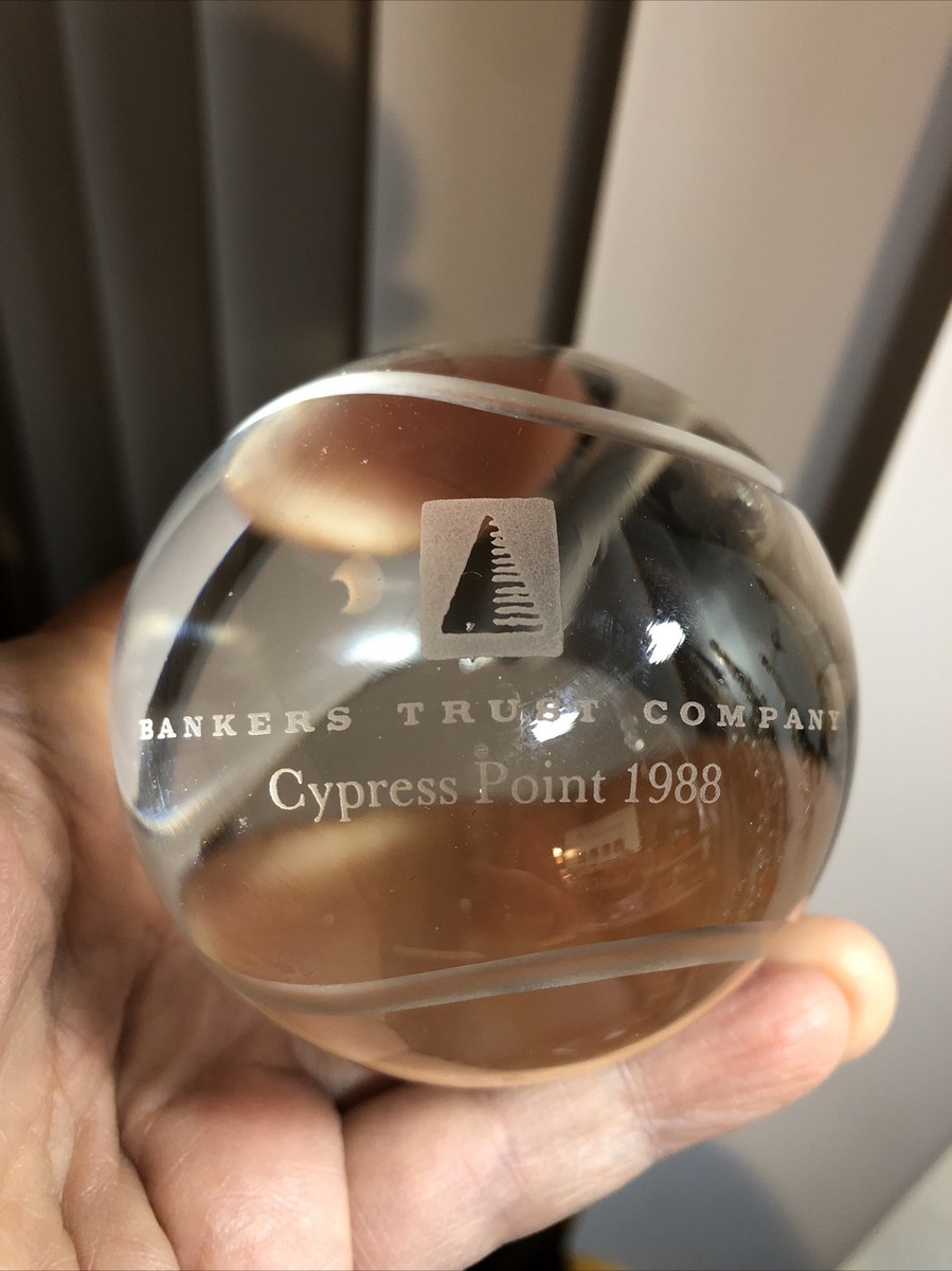 Tiffany & Co THREE Crystal Tennis Ball Paperweight. Engraved | eBay