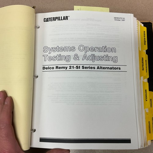 CAT Caterpillar TESTING & ADJUSTING ELECTRICAL COMPONENTS SERVICE MANUAL GUIDE - Picture 4 of 13
