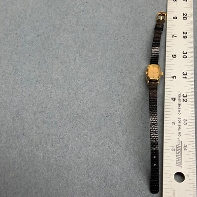 Lorus Ladies Quartz Watch AS IS PARTS ONLY 8 In Gold Oval 