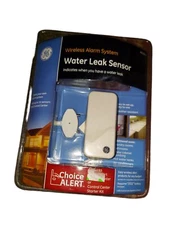 GE Choice Alert Wireless Alarm System Water Leak Sensor Req Control Center (AB1)