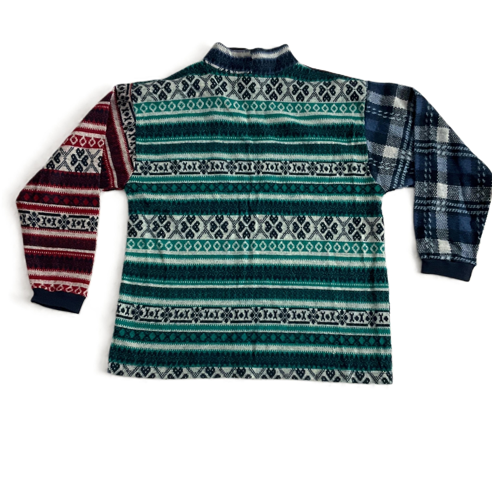 Brandon Patchwork Lightweight Sweater Long Sleeve… - image 5