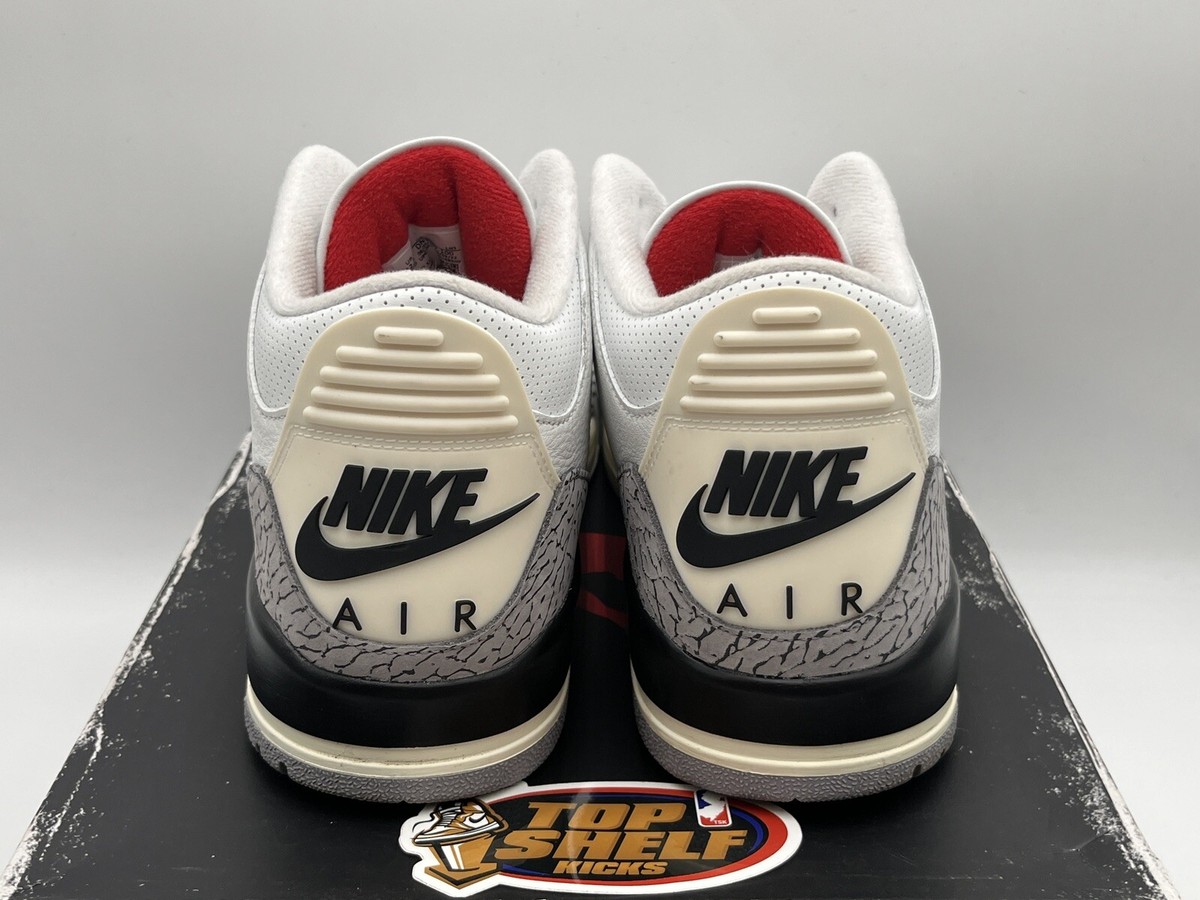 Nike Air Jordan III 3 Retro White Cement Reimagined Size