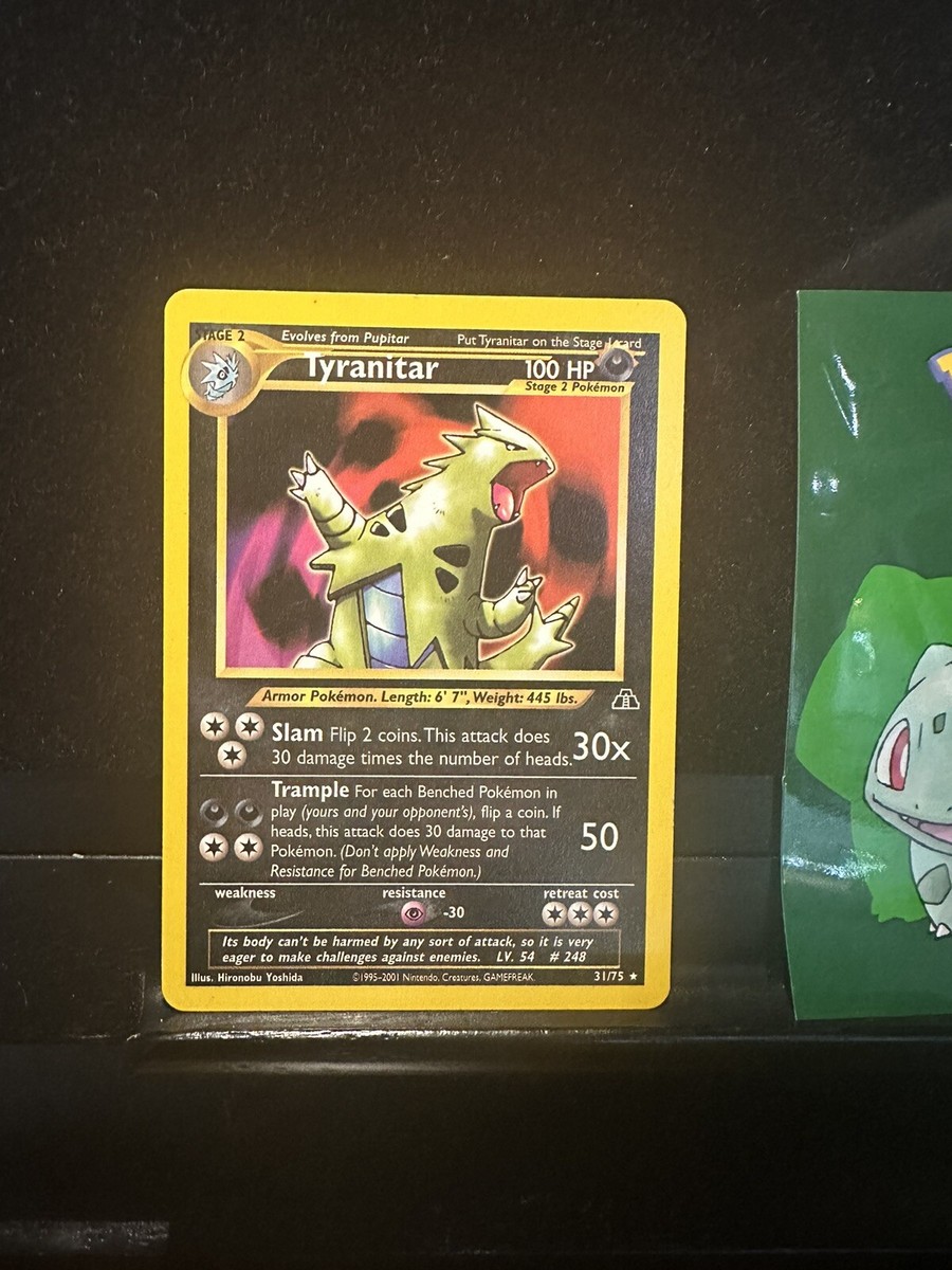 Pokemon Card Tyranitar 31/75 Neo Discovery Non Holo Rare