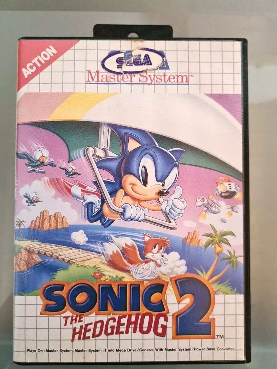 Sonic Chaos Master System na caixa com manual original