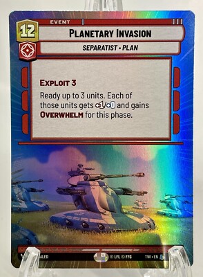 Planetary Invasion Legendary Hyper Foil - Twilight of the Republic SWU TOR #444