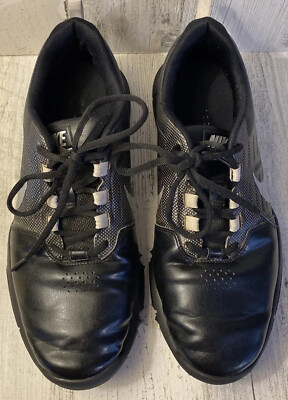 Nike Golf Shoes Mens Size 9 Explorer CTRL Leather Spike-less Black