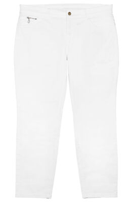 Mac Slim 7/8 Jeans Straight Fit Stretchjeans Damen Cropped Denim Weiß 42 44 46
