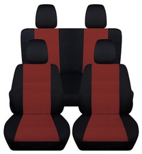 Custom Fit Suv Seat Covers 2tone Orangered Scheme Fits Jk Wrangler 2dr 07-18 Custom Fit Suv Seat Covers 2tone Orangered Scheme Fits Jk Wrangler 2dr 07-18