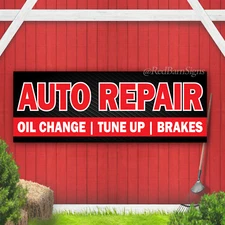 Auto Repair Oil Change Tune Up Brakes Indoor Outdoor Vinyl Banner Design