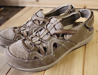 Earth Origins Womens Shoe 8.5M Skye Sid Sedona Brown Sepia Suede Sport  Beige | eBay