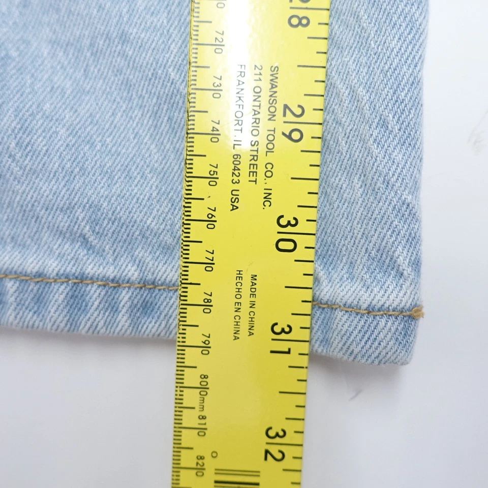 Pantalones de mezclilla Wild Fable para mujer 10/30R azul desgastado tiro alto pierna recta Foto 3 de 4