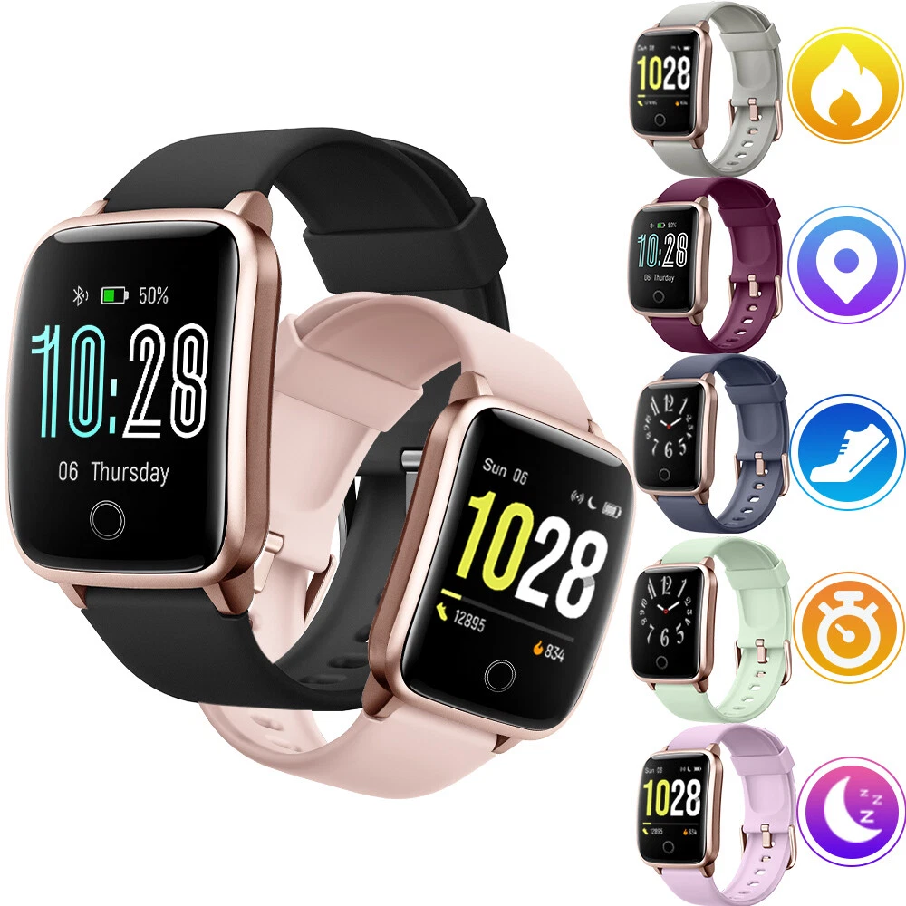 QREZ Montre Intelligente Homme, Montre Connectée Femme Willful Montre  Connectée Fitness Tracker Étanche avec Fréquence Cardiaque Soins  Chronometre