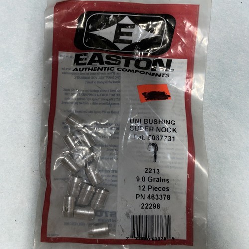 Douilles Easton Uni Super Nock - 1 Douzaine (12 Pièces) - Argent - Tir Sur Cible