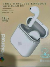 Polaroid True Wireless Bluetooth Earbuds with QI Enabled Case