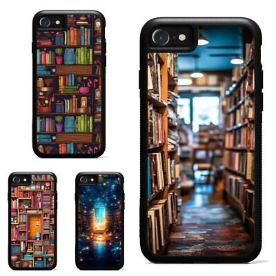 For iPhone SE4 16E 12 13 14 15 16 Pro Max Lightweight Cover Book Shelf wallpaper