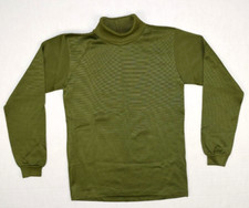 Vintage Turtleneck Shirt Munsingwear Size S/M 60s 70s Deep Avocado Sheen Silky