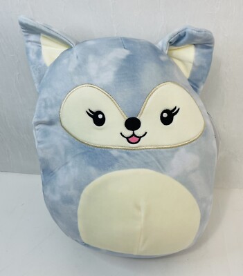 Squishmallow 12'' Faldette Fox Cloudy Sky Blue Plush