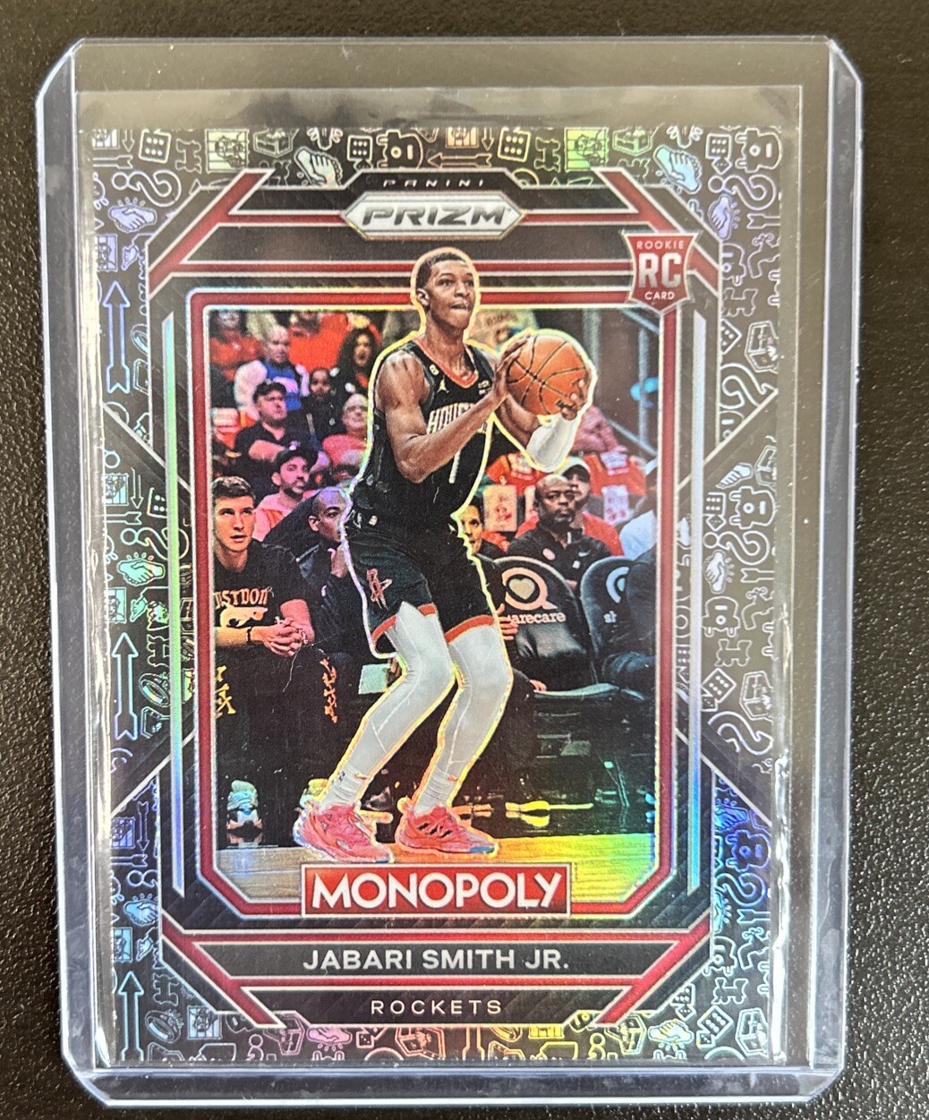 2022-2023 Panini Prizm Monopoly Jabari Smith Jr. Black Icons Rookie #32
