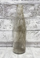 Pepsi Cola Vintage Soda Bottle Embossed Clear Glass