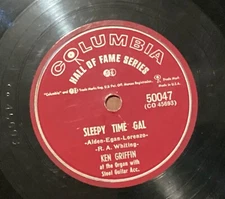 Ken Griffin Sleepytim Gal 78 RPM