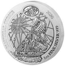 1 oz Silver Coin Rwanda Nautical Mayflower 2020 108.51 per troy oz
