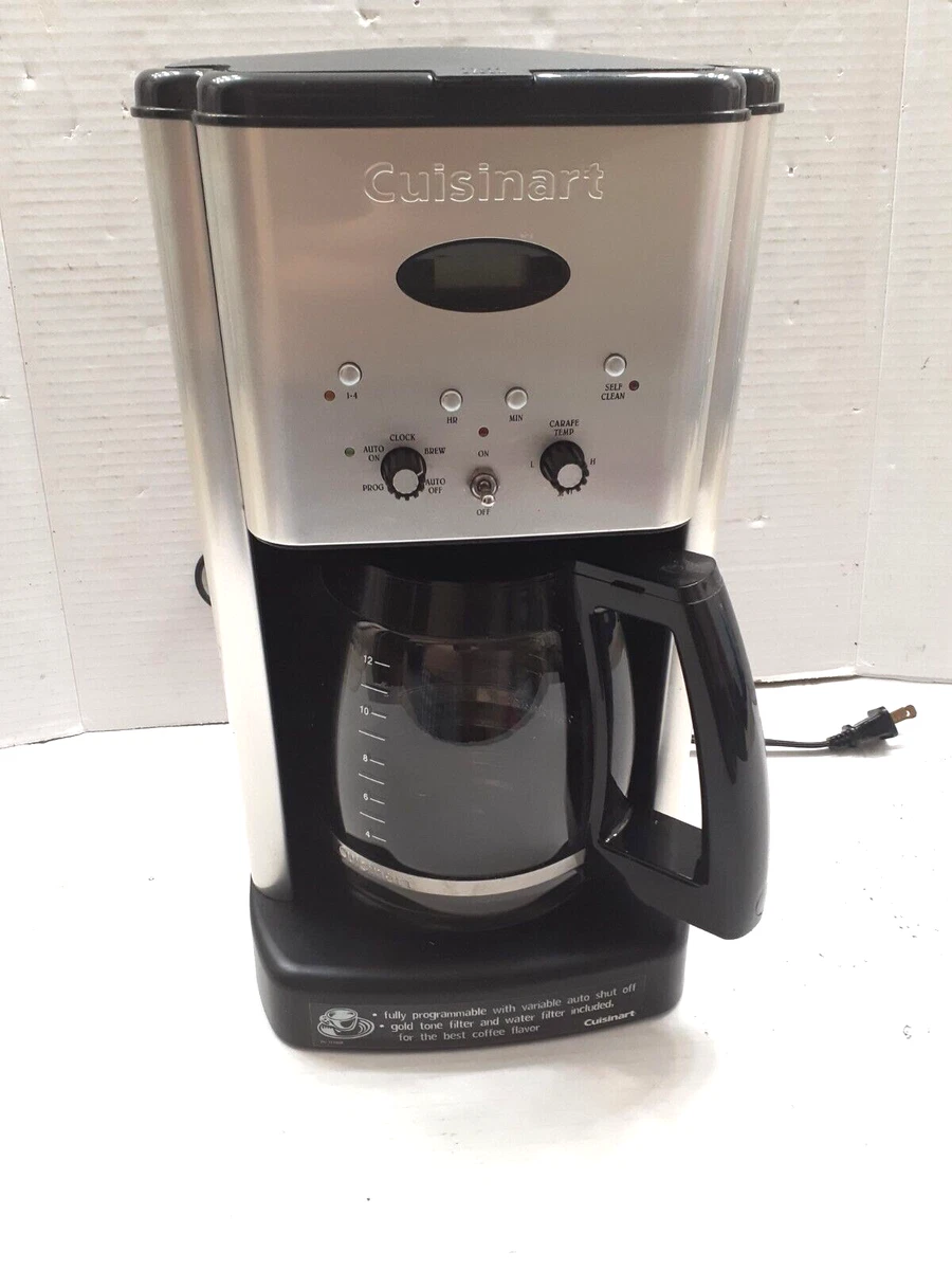 Cuisinart DCC-1200 Brew Central 12-Cup Programmable Coffee Maker -  Black/Stainless Steel 