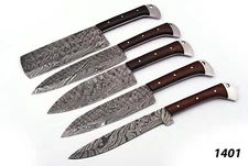 HANDMADE DAMASCUS STEEL CHEF KNIFE SET KITCHEN KNIVES SET X-521