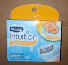 Schick Intuition Renew Moisture Razor Blade Refill Cartridges 3 Ct Citrus