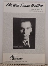 Master From Galilee - J Frank Lenentine - Sheet Music 1967