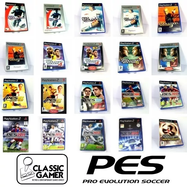 Pro Evolution Soccer (PES) 1 to 6, 2008 to 2014 and Management Games on PS2  VG